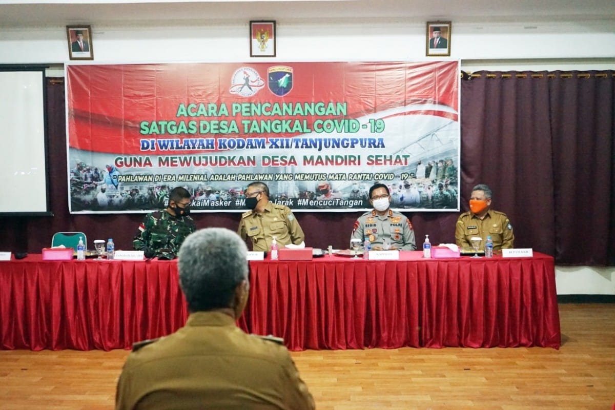 Bupati Kubu Raya Puji Pencanangan Satgas Desa Tangkal Covid-19