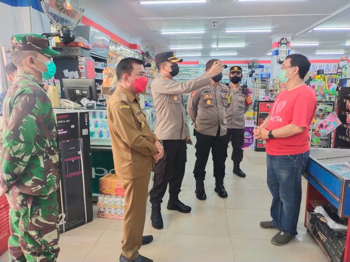 Datangi Sejumlah Swalayan, Wabup dan Forkopimda Minta Penerapan Prokes Diperketat