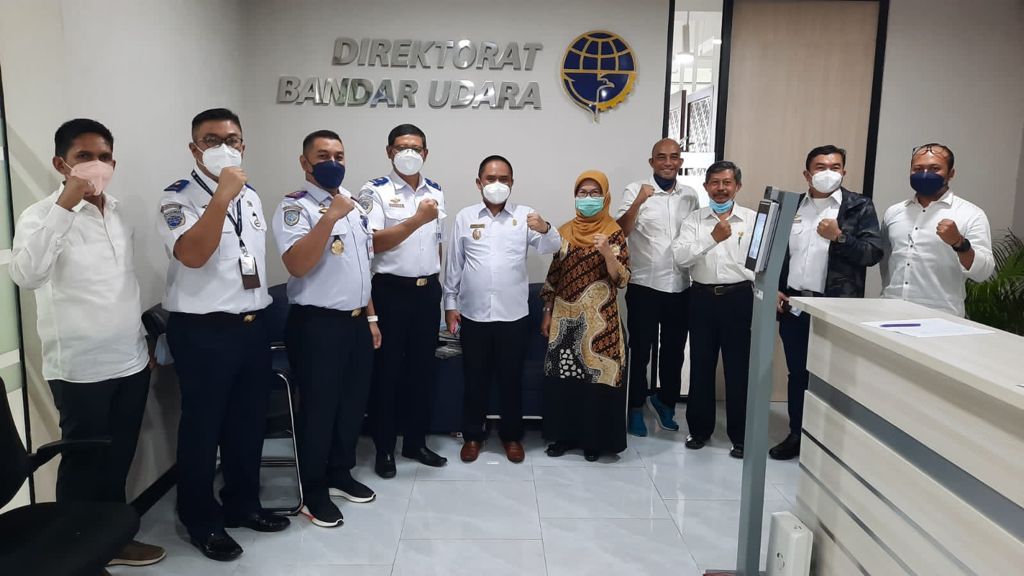 Pemerintah KKU melakukan audiensi ke Direktorat Bandar Udara, Kementerian Perhubungan Republik Indonesia, di Jakarta, Rabu (06/10/2021). Foto: Kamiruluddin
