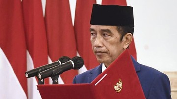 Presiden Jokowi melantik sejumlah Dewan BRIN, termasuk Ketua Dewan Pengarah Megawati Soekarnoputri. (Rusman - Biro Setpres/Istimewa)