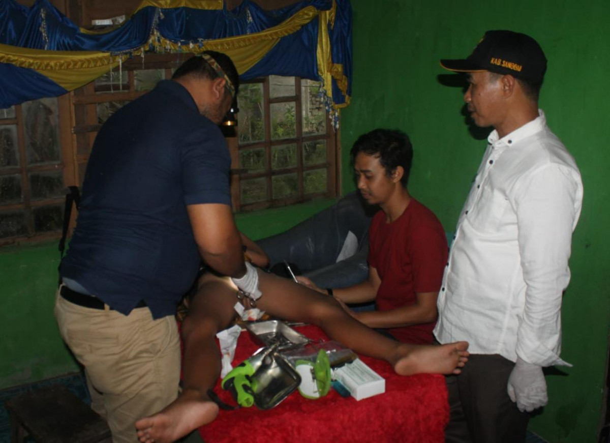 Baznas Sanggau Gelar Khitan On The Spot di Desa Inggis dan Semerangkai