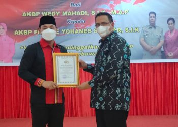 Pisah Sambut Kapolres Kapuas Hulu, AKBP France Minta Dukungan