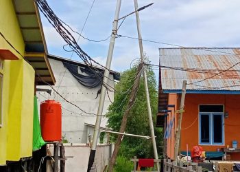 Dibangun Tahun 2017 dan Habiskan Rp400 juta, Tiang Listrik Desa Tanjung Harapan Tak Diaktifkan