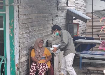 AJK dan PWI Bagikan Ratusan Paket Sembako