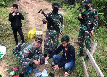 Bawa Ratusan Ekstasi dari Malaysia, Pelintas Ilegal Ditangkap di Jalan Tikus Entikong