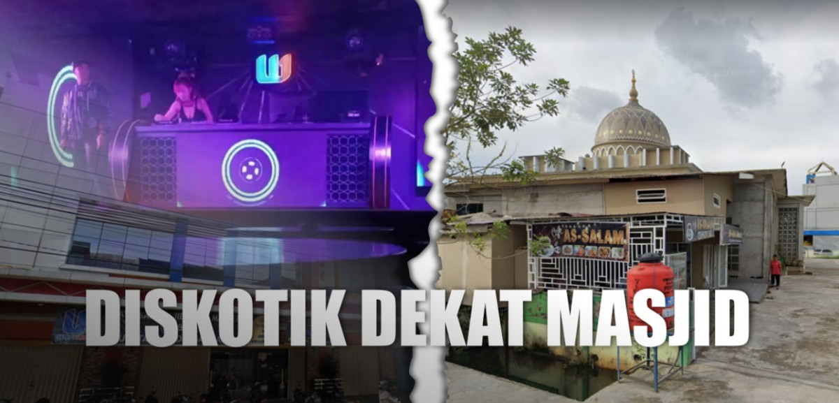 Diskotik Win One beroperasi dekat Masjid As Salam Pontianak di Jalan Budi Karya. Grafis: Jurnalis.co.id