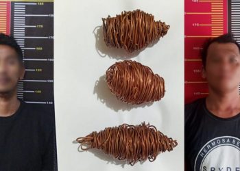 Polisi Tangkap Pencuri Kabel Diskumdag Pontianak