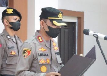 Sertijab Tiga Pejabat Polres Sambas, Kapolres: Tantangan Polri Semakin Berat