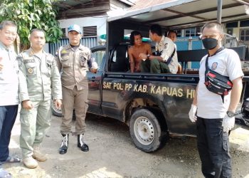 Resahkan Warga, Satpol PP Kapuas Hulu Gerak Cepat Amankan ODGJ