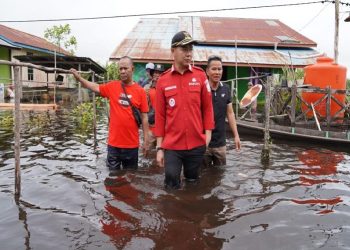 Bupati Sis Prihatin Nanga Kenepai Dilanda Banjir Selama Satu Bulan Lebih