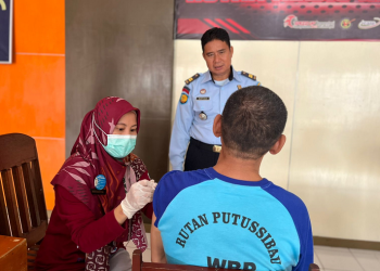 47 Penghuni Rutan Putussibau Suntik Vaksin Covid-19
