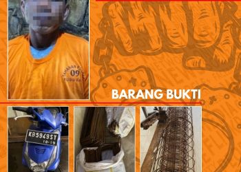 Ngenyan Curi di Toko Bangunan, Pelaku Akhirnya Diringkus Polisi Kubu Raya