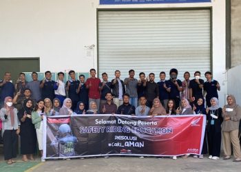 Karyawan PT Parama Global Inspira DC Pontianak Dibekali #Cari_aman Berkendara