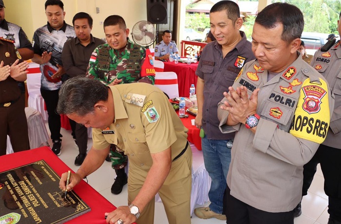 Lapangan Tembak Sanika Satyawada Polres Sanggau Diresmikan