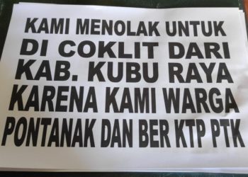 Warga Star Borneo Residance Tujuh Kelurahan Saigon Tolak Coklit dari Petugas KPU Kubu Raya
