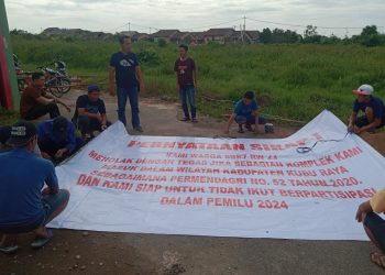 Warga SBR 7 Ancam Tidak Berpartisipasi Pada Pemilu 2024