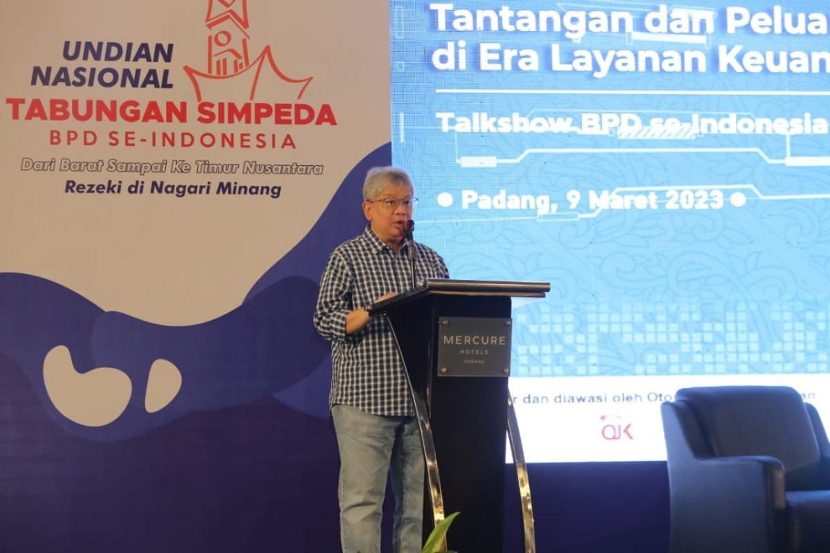 Direktur Utama Bank BJB, Yuddy Renaldi, mengatakan seluruh BPD di Indonesia harus senantiasa mengembangkan inovasi bisnis yang sejalan dengan perkembangan zaman. Sehingga, bank dapat terus resilient meski dihadapkan dengan berbagai disrupsi. Foto: Bank BJB