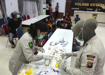 Puluhan Remaja di Ketapang Ditangkap, 19 Positif Narkoba, Dua Ditetapkan Tersangka