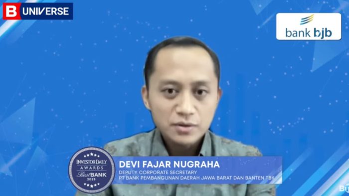 Bank BJB juga dinobatkan sebagai bank dengan performa terbaik dalam kategori KBMI 2. Foto: Bank BJB
