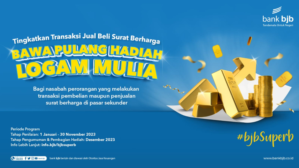 Dalam program Bank BJB ini, seluruh obligasi di Pasar Sekunder yang dipasarkan melalui bank bjb akan dihitung sebagai nilai transaksi. 