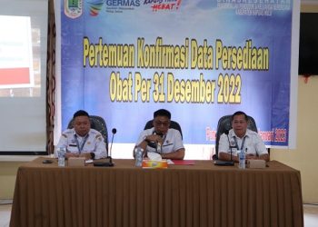 Dinkes PP dan KB Kapuas Hulu Laksanakan Pertemuan Konfirmasi Data Obat per 31 Desember 2022