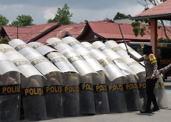 Asah Kesiapan Personel Hadapi Unjuk Rasa, Polres Bengkayang Gelar Latihan Pengendalian Massa