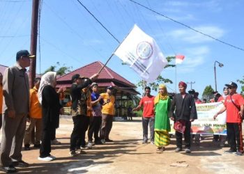 Wabup Sujiwo Buka Porseni ke-3 Abpednas Kubu Raya di Kecamatan Kubu