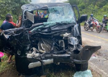 Sopir Pikap Tewas Tabrakan dengan Truk di Jalan Trans Kalimantan