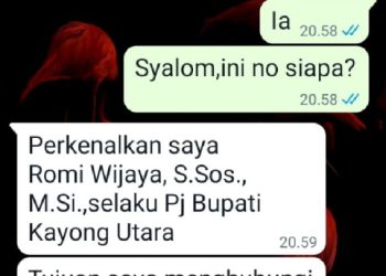 Masyarakat Diminta Waspada Penipuan Mengaku Pj Bupati Kayong Utara