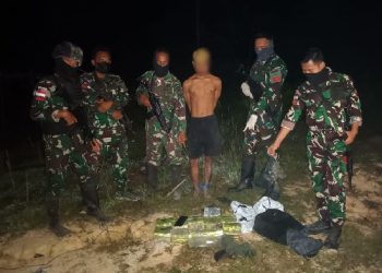Satgas Pamtas Kembali Gagalkan Penyelundupan Sabu
