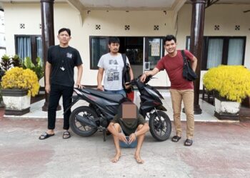 Subuh Curi Motor, Sorenya Ketangkap Polisi