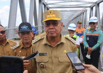Pj Gubernur Harisson Tinjau Kesiapan Peresmian Duplikat Jembatan Kapuas I