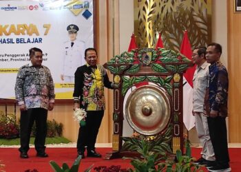 Bupati Jember membuka Lokakarya 7 Panen Hasil Belajar calon Guru Penggerak Angkatan 9. Foto: Sigit Priyono/Jurnalis.co.id
