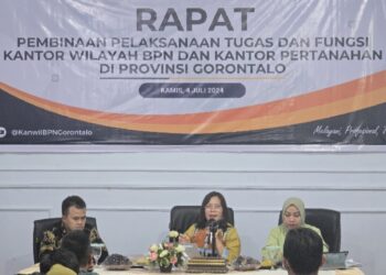 Evaluasi Kinerja Kanwil BPN Provinsi Gorontalo, Pembina Tim 5 Dukung Pemerataan Capaian WBK dan Layanan Elektronik se-Provinsi Gorontalo