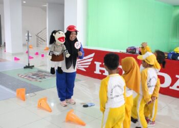Begini Cara Guru PAUD dan TK di Sumut Kampanyekan Keselamatan Berkendara
