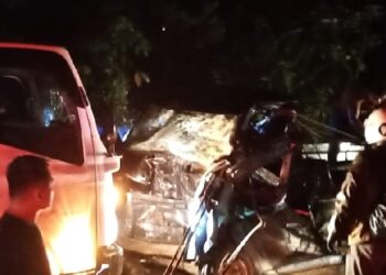 Tabrakan Dump Truk dan Pikap di Muara Jekak, Dua Warga Meninggal