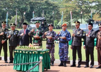 Upacara HUT ke-79 TNI di Jember Berlangsung di Markas Brigif 9/DY/2 Kostrad