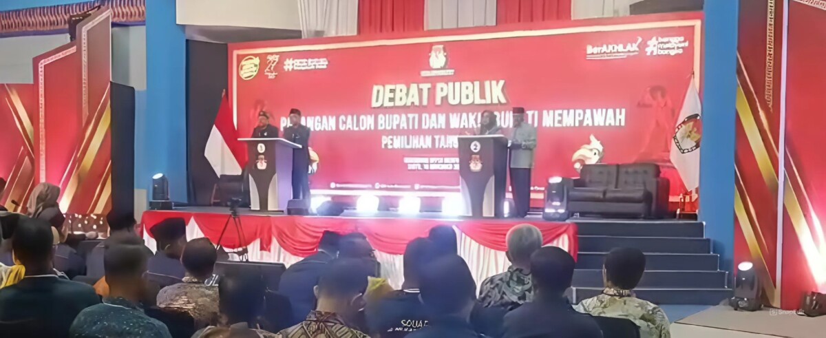 Debat Publik Paslon Bupati dan Wakil Bupati mempawah di Auditorium BP2TD Mempawah