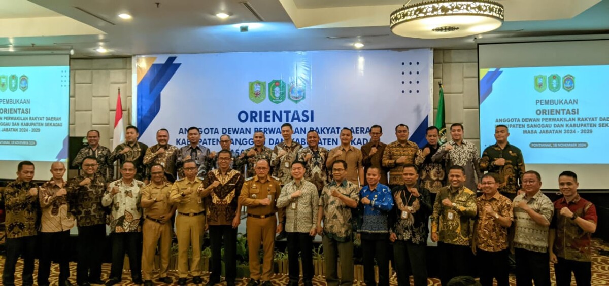 Anggota DPRD Sekadau yang mengikuti kegiatan orientasi di Pontianak. (Istimewa)