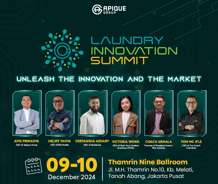 Perhatian untuk para laundrypreneur dan calon pengusaha laundry di seluruh Indonesia! Siapkan diri Anda untuk acara terbesar di industri laundry tahun ini "Laundry Innovation Summit 2024!"