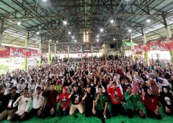 Solid Menangkan NKRI, Warga Batu Ampar Sambut Antusias Norsan