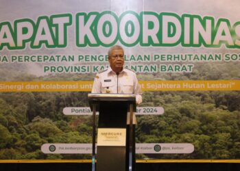 Pj Gubernur Kalimantan Barat, Harrison membuka rapat Koordinasi Pokja Pada rabu (4/12/2024).