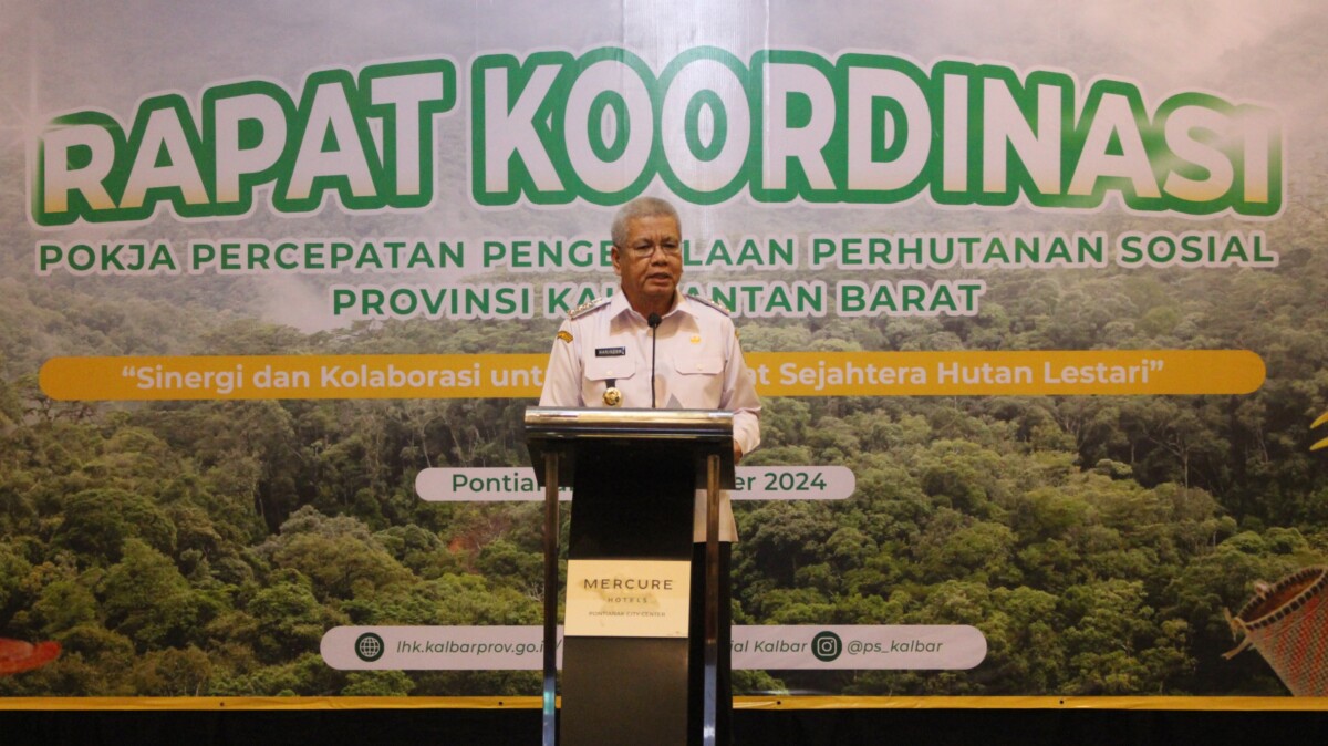 Pj Gubernur Kalimantan Barat, Harrison membuka rapat Koordinasi Pokja Pada rabu (4/12/2024).