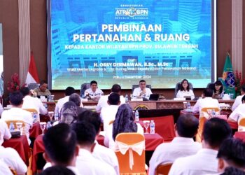 Kunjungi Kanwil BPN Sulteng, Wamen ATR/Waka BPN Sampaikan Solusi Percepatan Layanan Pertanahan