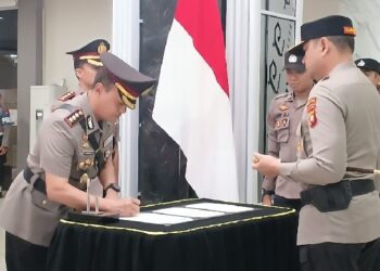 Empat Pejabat Baru Polda Kalbar Dilantik Kapolda, Bayu Suseno Jabat Kabid Humas 