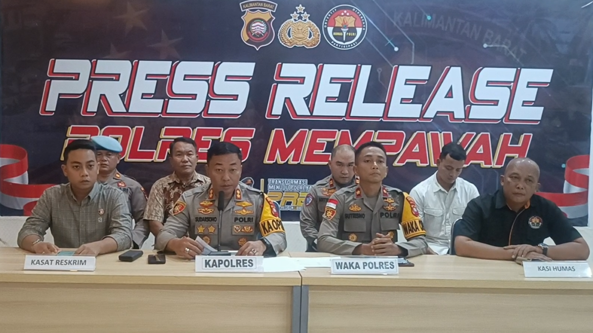 Press Release akhir tahun Polres Mempawah, di Aula Rupattama Ma Polres Mempawah