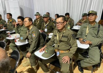 Bupati Kayong Utara Romi Wijaya saat mengikuti materi dari Lemhanas dan Kementerian Pertahanan. Di Magelang, pada Sabtu (22/2/2025). Foto: Porkopim