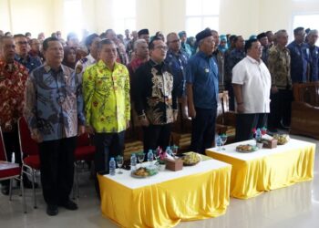 Kamaruzaman saat menghadiri Musrenbang Rencana Kerja Pemerintah Daerah Tahun 2026 tingkat Kecamatan Sungai Raya di Aula Kantor Camat Sungai Raya, Kamis (13/2/2025).