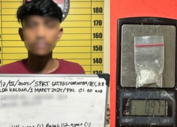 Satresnarkoba Polres Kubu Raya Tangkap Pengedar Sabu di Sungai Kakap