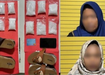 Seludupkan Sabu 1 Kg dalam Sandal, Dua Wanita Ditangkap di Bandara Supadio